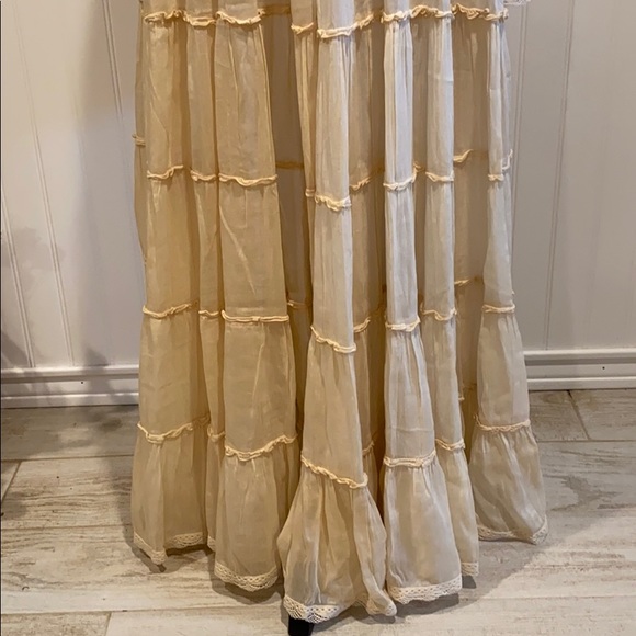 Sunday Tropez Cotton/Silk High Low Ruffle Skirt 💋 - Picture 11 of 12